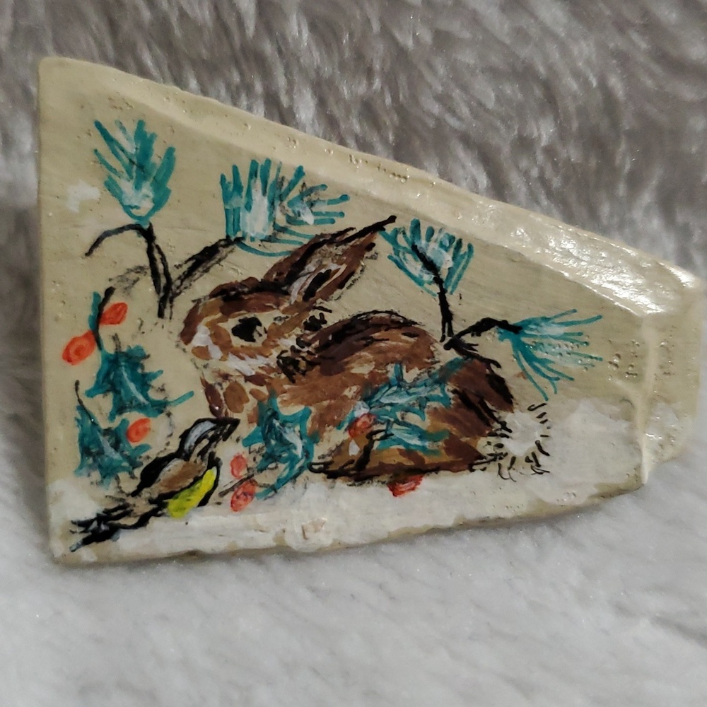 VTG Handmade Bunny Rabbit Brooch - Picture 4 of 4